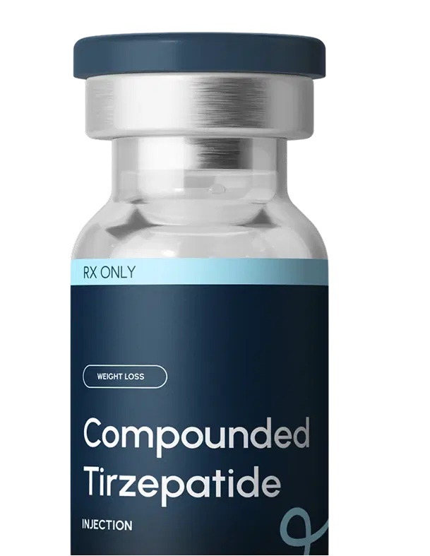 Compounded tirzepatide vial